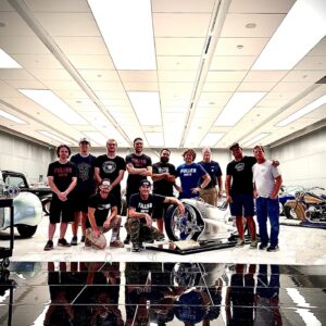 Bryan Fuller Instagram - Big thanks to the entire @fullermotoshop and @savoyautomuseum team for an awesome full day of load in for the #forgedbyfuller exhibit!  Such a great group of guys right here!  Solid!  Opening Gala tickets are sold out but the collection of 25 is on display till Dec 1st!  DM me if you’re in town over that period and I’ll try to meet you there for a personal tour. Feeling grateful to have this opportunity.  #fullermoto #savoyautomobilemuseum