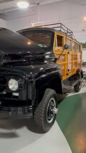 Bryan Fuller Instagram - What a privilege to go to the #dauerclassiccarmuseum in Ft Lauderdale today and check out this insane #international4x4 5 door #woodiewagon !! These were contracted by the government to work on middle sites.  This is a 1954 model which had the wood and everything else completely rebuilt!  Incredible, I’ll try to post the other museum highlights soon or check my story.  #trucks #offroad #4x4 #fullermoto #gnrs #gnrs2024 #caffeineandoctane