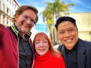 Bryan Fuller Instagram - REMINISCING ON THE PARAMOUNT LOT WITH MY VOYAGER PALS GARRET WANG AND LOLITA FATJO WHILE VISITING THE HART BUILDING, WHICH HOUSED WRITERS FROM 4 DIFFERENT STAR TREK SHOWS FROM 1987-2005
