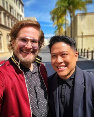 Bryan Fuller Instagram - FLASHBACK FRIDAY WITH GARRET WANG THEN AND NOW - SO NICE TO RECONNECT, GARRET! #STARTREKVOYAGER