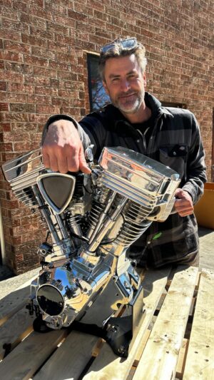 Bryan Fuller Instagram - So many emotions right now it’s hard to know what to post!  My first full custom as we started #fullerhotrods 20 years ago was with this bike the #TexasT for my brother in law.  Next week we should be riding it on to the lawn @ameliaconcoursofficial taking its place with the 20 years of work since!  Big thanks to @tpengines for getting it spotless and back on time.  Fingers crossed by Monday we’ll be hearing that 121” popping again.  #fullermoto #vtwin #tpengine #harleydavidson #hd #chopper #vintagechopper #chopperlife #ameliaislandconcours #amelia2024 #caffeineandoctane #custommotorcycle #motorcycle