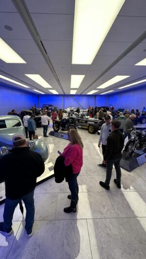 Bryan Fuller Instagram - What an honor to see so many folks enjoying our #ForgedbyFuller exhibit @savoyautomuseum yesterday!  Only 3 more weeks left to see this once in a lifetime gathering, so get your butt up here.  We’re also starting to put longer videos on #youtube tuesdays so go check those out if you have time.  Thanks have a great Sunday!  #fullermoto #customcars #custommotircycles #sema #semashow #savoyautomuseum #sema2023 #f1 #arpbolts