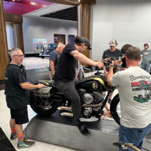 Bryan Fuller Instagram - Big thanks to the entire @fullermotoshop and @savoyautomuseum team for an awesome full day of load in for the #forgedbyfuller exhibit!  Such a great group of guys right here!  Solid!  Opening Gala tickets are sold out but the collection of 25 is on display till Dec 1st!  DM me if you’re in town over that period and I’ll try to meet you there for a personal tour. Feeling grateful to have this opportunity.  #fullermoto #savoyautomobilemuseum