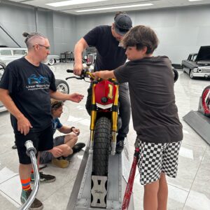 Bryan Fuller Instagram - Big thanks to the entire @fullermotoshop and @savoyautomuseum team for an awesome full day of load in for the #forgedbyfuller exhibit!  Such a great group of guys right here!  Solid!  Opening Gala tickets are sold out but the collection of 25 is on display till Dec 1st!  DM me if you’re in town over that period and I’ll try to meet you there for a personal tour. Feeling grateful to have this opportunity.  #fullermoto #savoyautomobilemuseum