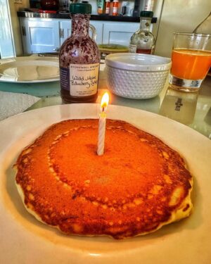Bryan Fuller Instagram - HAPPY BIRTHDAY PANCAKE COURTESY OF @scottrobertsla