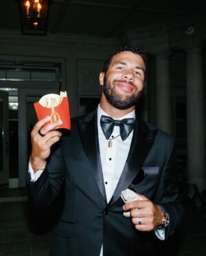 Bubba Wallace Instagram - No firesuits this off week 😴🤵🏽‍♂️