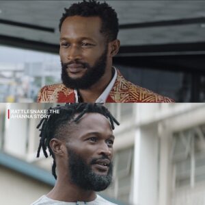 Bucci Franklin Instagram - Ade and Nze 

What do they have in common? 

Wrong answers only. 

#soa #netflix #òlòtūré #rattlesnaketheahannastory