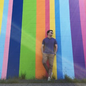 Burkely Duffield Instagram - That’s right, it’s another casual lean.
#rainbowwall #🌈 #tuesdayvibes #😎