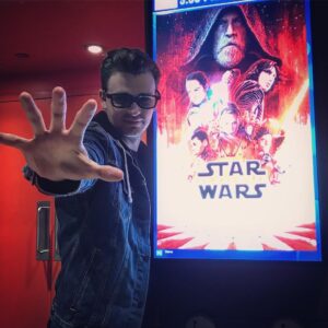 Burkely Duffield Instagram - I’m a little late to the game, but I FINALLY saw it!! #movienight #starwars #usingtheforce #👓 #👍👍👍