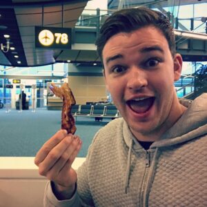 Burkely Duffield Instagram - #newyorkcomiccon here I come!! Early morning flight but seeking comfort in some bacon 🥓 #theadventurebegins #beyond #mostimportantmealoftheday #herewegoooo🛫
