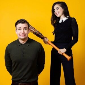 Burkely Duffield Instagram - Me and @dilangwyn 's comic con tribute to one of our favourite shows!! #🚶⚰️ #Lucille #nycc #photocredto @hollywoodlife