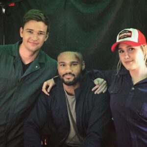 Burkely Duffield Instagram - We’re bringing jumpsuits back✌️
@jlpierre and @edenbrolin
#btsseason2 #workinit