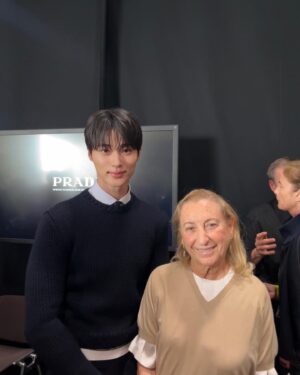Byeon Woo-seok Instagram - ☺️ @prada #PradaSS25