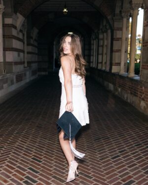 Caitlin Carmichael Instagram - Dear @ucla ,

When I first arrived on your campus as a wide-eyed 15 year old, I never could have fathomed the extent to which my life was about to change. Westwood has truly become a home in which I have thrived in a community of my peers and faculty who have encouraged me to embrace my unique perspective, seek opportunities to make a difference in the lives of others, and aspire to tell stories that spark empathy among individuals from all walks of life. An invisible string of blue and gold tied me to you, and you have taught me to dream bigger than I ever thought possible. I am eternally grateful to be a Bruin. 4's up forever! 🩵🧸

B.A. American Literature and Culture @uclaenglish 
B.A. Sociology
Minor in Film, Television, and Digital Media @ucla_tft