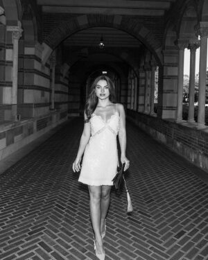 Caitlin Carmichael Instagram - Dear @ucla ,

When I first arrived on your campus as a wide-eyed 15 year old, I never could have fathomed the extent to which my life was about to change. Westwood has truly become a home in which I have thrived in a community of my peers and faculty who have encouraged me to embrace my unique perspective, seek opportunities to make a difference in the lives of others, and aspire to tell stories that spark empathy among individuals from all walks of life. An invisible string of blue and gold tied me to you, and you have taught me to dream bigger than I ever thought possible. I am eternally grateful to be a Bruin. 4's up forever! 🩵🧸

B.A. American Literature and Culture @uclaenglish 
B.A. Sociology
Minor in Film, Television, and Digital Media @ucla_tft