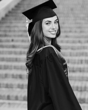 Caitlin Carmichael Instagram - Dear @ucla ,

When I first arrived on your campus as a wide-eyed 15 year old, I never could have fathomed the extent to which my life was about to change. Westwood has truly become a home in which I have thrived in a community of my peers and faculty who have encouraged me to embrace my unique perspective, seek opportunities to make a difference in the lives of others, and aspire to tell stories that spark empathy among individuals from all walks of life. An invisible string of blue and gold tied me to you, and you have taught me to dream bigger than I ever thought possible. I am eternally grateful to be a Bruin. 4's up forever! 🩵🧸

B.A. American Literature and Culture @uclaenglish 
B.A. Sociology
Minor in Film, Television, and Digital Media @ucla_tft