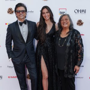 Caitlin McHugh Instagram - @fosterlove was so kind to honor @civicsoulca @leahfredkin and I with the social advocacy award at their incredible A Million Dreams Gala, celebrating 1,000,000 children served! It was a beautiful night filled with love and generosity. We’re grateful for the support of our family and friends in attendance and from afar. Civic Soul is dedicated to continuing our collaboration, ensuring we can make a significant impact together.

And I’m grateful to @shop.sophistiqueco for the gorgeous gown I wore!
