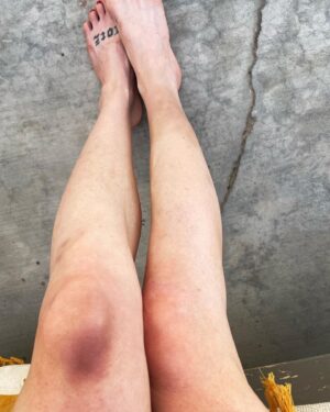 Caity Lotz Instagram - Been training Muay Thai for a movie I’m about to go shoot in Thailand! And look who is learning to swim!