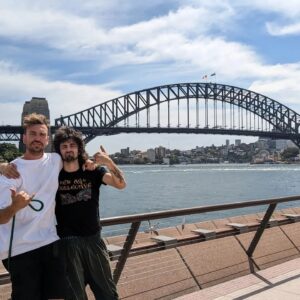 Cameron Cole Instagram - Sending greetings from the Aussie tour to all brothers and sisters here.
Took some time to check out some touristy stuff in Sydney. On my way to Brisbane now. See you Queensland lot in the valley on Saturday! Let's see what you got🤟