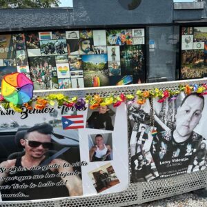 Cameron Kasky Instagram - Today, we visited the Pulse Interim Memorial celebrating the voice and vision of Joaquin “Guac” Oliver and joining victims of the Pulse massacre in paying tribute to not only those who were tragically taken away through the violence of an AR-15, but also to the intersectionality of the gun violence prevention movement. It is more vital now than ever to highlight the danger the queer community faces from gun violence, particularly and disproportionately Trans femmes of color. Thank you to the Pulse community for welcoming @changetheref and please follow us on Guac’s Magical Tour. Next stop: Atlanta. DM me if you want to support us out there or anywhere. 

Also @brandonjwolf has a book that you all should read. Please read it.