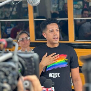 Cameron Kasky Instagram - Today, we visited the Pulse Interim Memorial celebrating the voice and vision of Joaquin “Guac” Oliver and joining victims of the Pulse massacre in paying tribute to not only those who were tragically taken away through the violence of an AR-15, but also to the intersectionality of the gun violence prevention movement. It is more vital now than ever to highlight the danger the queer community faces from gun violence, particularly and disproportionately Trans femmes of color. Thank you to the Pulse community for welcoming @changetheref and please follow us on Guac’s Magical Tour. Next stop: Atlanta. DM me if you want to support us out there or anywhere. 

Also @brandonjwolf has a book that you all should read. Please read it.