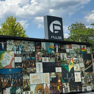 Cameron Kasky Instagram - Today, we visited the Pulse Interim Memorial celebrating the voice and vision of Joaquin “Guac” Oliver and joining victims of the Pulse massacre in paying tribute to not only those who were tragically taken away through the violence of an AR-15, but also to the intersectionality of the gun violence prevention movement. It is more vital now than ever to highlight the danger the queer community faces from gun violence, particularly and disproportionately Trans femmes of color. Thank you to the Pulse community for welcoming @changetheref and please follow us on Guac’s Magical Tour. Next stop: Atlanta. DM me if you want to support us out there or anywhere. 

Also @brandonjwolf has a book that you all should read. Please read it.