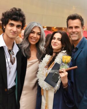 Cameron Mathison Instagram - A chapter closes and a new one begins as Leila graduates high school❤️🎓 Your dedication, resilience, and passion have brought you to this moment, and I couldn’t be prouder. You amaze me every single day. I love you so much❤️
Here’s to all the adventures that lie ahead🎉
Next stop Paris🇫🇷
 #classof2024 #prouddad #NextChapter 
#nextstopparis✈️🇫🇷