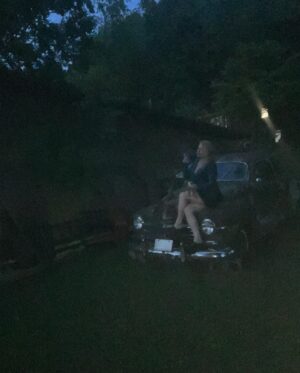 Cara Cunningham Instagram - happy 4th 🇺🇸 Watched fireworks on Papaw’s 1947 Plymouth