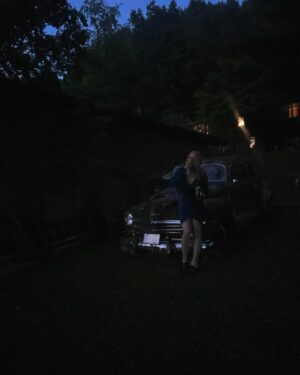 Cara Cunningham Instagram - happy 4th 🇺🇸 Watched fireworks on Papaw’s 1947 Plymouth