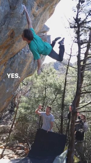 Carlo Traversi Instagram - Another throw back from many years ago bouldering in Australia.  This one is called Massive Dynamic V11 and it’s an amazing jump established by @nalle_hukkataival.  We walked by it on one of my first climbing days that trip and I knew I had to give it some efforts.  I quickly got the distance and knew it was possible.  A few tries later I almost stuck it but ripped off at the peak of the swing catching my foot in the tree and turning me upside down.  Took a few more attempts to get over the fear of that happening again but eventually connected and took it to the top.  Good times in OZ.  It’s a bummer these areas are all closed to climbing now.  Hopefully someday the access issues can be resolved.  @philthyl with the capture.  @paulrobinson87 and @fernandojimenez_ on the spot.  #bouldering @theboulderfield @blackdiamond @blackdiamond_climb