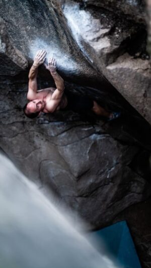 Carlo Traversi Instagram - @carlodenali on “The wild hair” in the ice caves.  Craziest rock I’ve ever touched.
