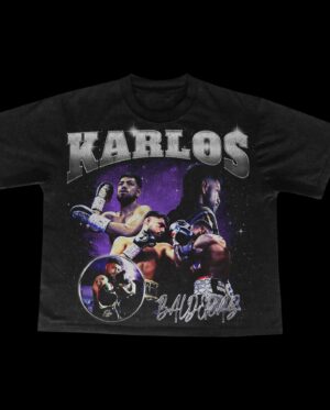 Carlos Balderas Instagram - Officially launching my brand “Home Grown” with our first Vintage Tee. 
This is a LIMITED DROP, & won’t be remaking these ‼️
A lot of new clothing coming soon after this. 
Click The Link In Bio ✅
@jaysabivisuals 🎥