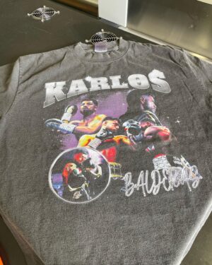 Carlos Balderas Instagram - Limited time only, dropping these soon 🔥 
I’ll be posting the link to the website. 
I won’t be re stocking after they sell out. 
Shoutout to my boy @daytonakev_ for helping me designing the shirts & printing ✅
Stay Tuned …