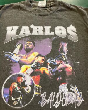Carlos Balderas Instagram - Limited time only, dropping these soon 🔥 
I’ll be posting the link to the website. 
I won’t be re stocking after they sell out. 
Shoutout to my boy @daytonakev_ for helping me designing the shirts & printing ✅
Stay Tuned …