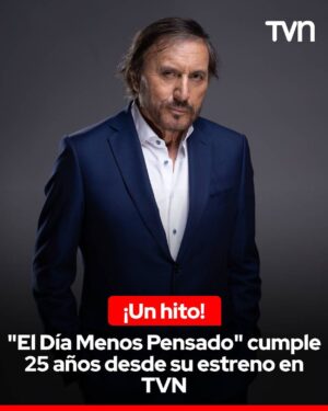 Carlos Pinto Instagram - 👻 “El Día Menos Pensado” ya es un clásico de la televisión. 

Y así se consolida este 16 de marzo al cumplirse exactamente 25 años de la emisión de su primer capítulo en TVN, marcando la génesis de una exitosa trayectoria en el universo creado por Carlos Pinto, junto a Mea Culpa. 

La saga paranormal inició sus exitosas temporadas con la historia llamada “El Adiós” donde el suspenso, misterio y la intriga fueron clave definir la esencia de lo que sería el sello de “El Día Menos Pensado”. 

“Estamos en la Ciudad Jardín, pero no precisamente para disfrutar de sus playas y de su entorno, sino para acoger una insólita información”, es el relato con el que comienza el capítulo junto a un Carlos Pinto que investiga un hecho ocurrido en una clínica donde se vivió una extraña experiencia y que podría generar una repercusión a la comunidad. 

“El Día Menos Pensado” cumple sus 25 años de vida con una incondicional comunidad, que en cada temporada, suma más seguidores que se involucran en las historias inspiradas en casos reales y adaptadas bajo la visión de Carlos Pinto.