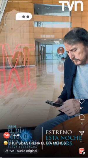 Carlos Pinto Instagram - Si!!!! Esta noche estaremos por partida doble.
A las 22.45 hrs El día menos pensado y después del capítulo, La noche menos pensada.
Me acompañan?