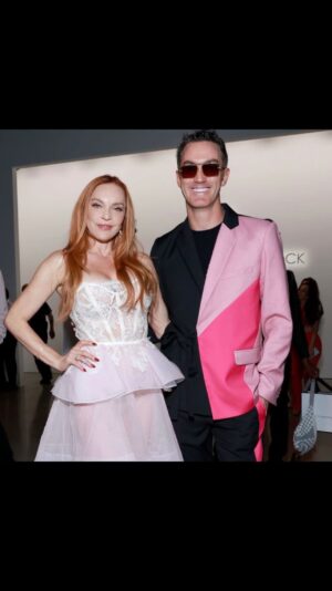 Carmit Bachar Instagram - Barbie and Ken take #NYFW for the @falgunishanepeacockindia show today @springstudios. Congrats @shanepeacock, @luxurylaw and the entire team. 

Blown away by the amazing collection and stellar runway vibes that made this today standout show.

Cover: @photographsbyj x @gettyentertainment