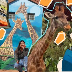 Carol Wang Instagram - Fiz meu primeiro quadro em 2001 depois de ter visto girafas pela primeira vez ✨🦒 A Carolzinha não acreditaria que a Carolzona faria tanta arte por ai, principalmente juntos com as próprias Girafas 🎨 
.
📍 @zoosaopaulo