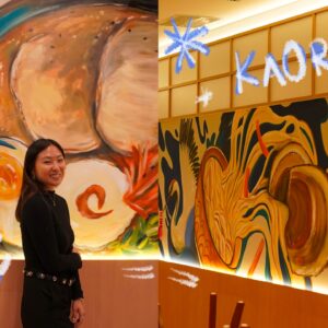 Carol Wang Instagram - Mural finalizado inspirado no prato japones mais gostoso: 🍜🩵✨ ramen :) 
.
📍 @kaoriramenya - Sorocaba / SP
.
#arte #mural #graffiti #illustracao #pintura #ramen #lamen #restaurante