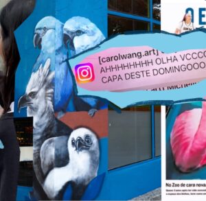 Carol Wang Instagram - Obrigada a todos que tem acompanhado essa jornada de pintar o Zoológico de São Paulo. 
E a equipe do @zoosaopaulo pelo apoio, suporte e confiança 🎨🫶🏻 tem mais arte vindo ai! ✨ 
.
.
#arte #pintura #mural #graffiti #harpia #flamingo #zoo #art