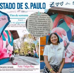 Carol Wang Instagram - Obrigada a todos que tem acompanhado essa jornada de pintar o Zoológico de São Paulo. 
E a equipe do @zoosaopaulo pelo apoio, suporte e confiança 🎨🫶🏻 tem mais arte vindo ai! ✨ 
.
.
#arte #pintura #mural #graffiti #harpia #flamingo #zoo #art