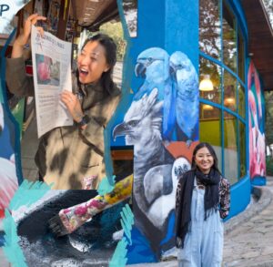 Carol Wang Instagram - Obrigada a todos que tem acompanhado essa jornada de pintar o Zoológico de São Paulo. 
E a equipe do @zoosaopaulo pelo apoio, suporte e confiança 🎨🫶🏻 tem mais arte vindo ai! ✨ 
.
.
#arte #pintura #mural #graffiti #harpia #flamingo #zoo #art