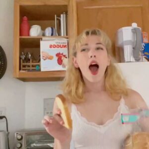 Caroline Grossman Instagram - #nuggs I made this nugget commercial to spite you and to get sprites attention.
