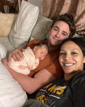 Carson Boatman Instagram - Christmas came early this year. We are so in love with our sweet baby girl, Ava Rey, and can’t wait to see what this next stage of life will look like for the three of us. #girldad 👨‍👩‍👧
