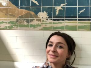Caterina Scorsone Instagram - Sometimes moms hide in the bathtub, fully clothed, with a mug of coffee so they can get some “quiet time”. #quarantine