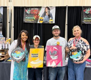 Catherine Sutherland Instagram - Thank you @melvinwoodworking for these beautiful pieces! You are so talented!
Check out his work!
#powerrangersplayback  #superchatpodcast #superchat #spreadjoy #powerrangers #superchatwithcatandnakia #mmpr #zeo #turbo #pinkranger #catherinesutherland #nakiaburrise #girlpower #liftupothers #laugh #love #instagood #joyrevolution #friendship #catandnakia #encourage #empower #inspire #pinkranger #yellowranger #nakiaandcat #youtubechannel