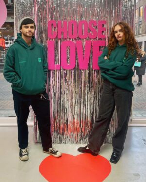 Ceallach Spellman Instagram - Northern takeover with @livkatecooke at @chooselove on Carnaby Street. 

In these dark & heartbreaking times around the world, and you ask what can I do? Choose Love is a way you can do something to help and support those most vulnerable in some of the hardest  situations. You can buy essential supplies & life saving support for refugees globally this winter 💕

Pop up shops open in London and New York till Christmas. Or you can head to the choose love shop online, link in my bio ✌🏼