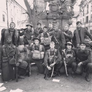 Ceallach Spellman Instagram - Private Joe Broughton - Survived Dunkirk. Died while going for a shit. 

An honour. Love to all the World on Fire family ♥️ An adventure I’ll treasure forever 🌍🔥