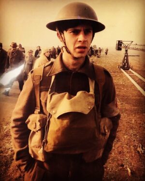 Ceallach Spellman Instagram - Private Joe Broughton - Survived Dunkirk. Died while going for a shit. 

An honour. Love to all the World on Fire family ♥️ An adventure I’ll treasure forever 🌍🔥