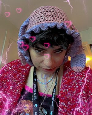 Ceci Balagot Instagram - repost bc it kept cropping weird anyway here’s just like a bunch of stuff i’ve been crocheting lately so far my favorite being my spiky hat because it makes my shadow look like a lil punk dude